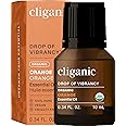Cliganic Organic Sweet Orange Essential Oil, 10ml - 100% Pure Natural for Aromatherapy Diffuser | Non-GMO Verified (Packaging May Vary)