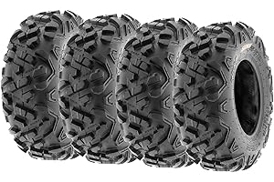 SunF Power.II ATV & Go-Kart Mini Bike Tires 145/70-6 (14x6-6), 6 PR, Tubeless A051, Set of 4
