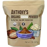 Anthony's Organic Cocoa Powder, 2 lb, Gluten Free, Non GMO, Unsweetened