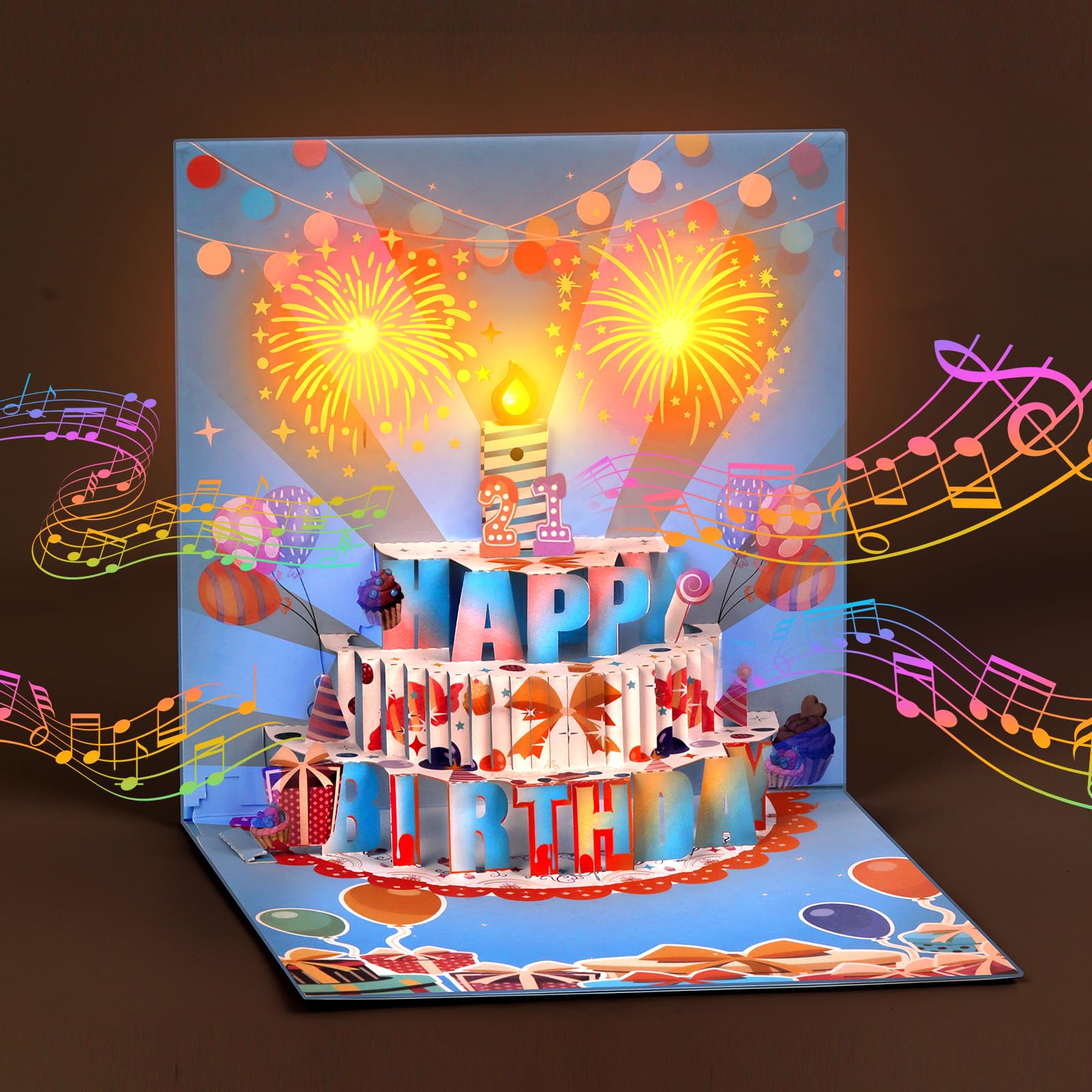 BVB 3D Pop Up Happy Birthday Card with Music, Lights, Sounds, and Songs ...
