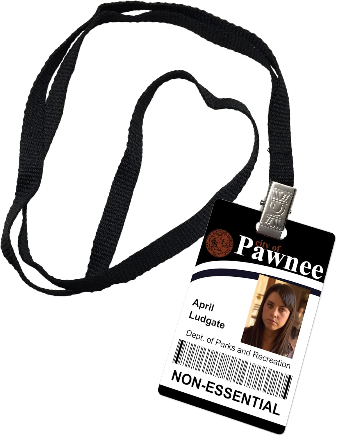 April Lugate Parks and Recreation Novelty ID Badge Prop Costume