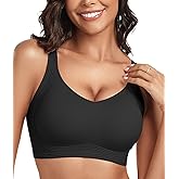 OEAK Womens Seamless Push Up Bras No Underwire Full Coverage Comfortable Bra V Neck Bralettes Wireless Everyday Bra