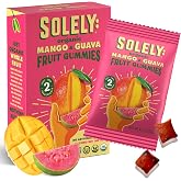 SOLELY - Organic Mango &amp; Guava Whole Fruit Gummies (1 Box, 5 Single Serving Bags per Box) - Real Fresh Fruit - Healthy Snacks for Adults &amp; Kids - Non GMO, Vegan Snacks, Shelf Stable - 5 Bags (3.5 oz)