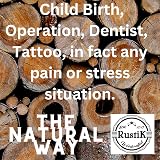RustiK Labour/Birthing Comb Natural Pear Wood Acupressure Pain Relief view 8