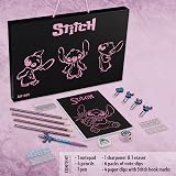 Disney Stitch Art & Stationery Set Notepad Pencils Paper Clips Gifts view 5