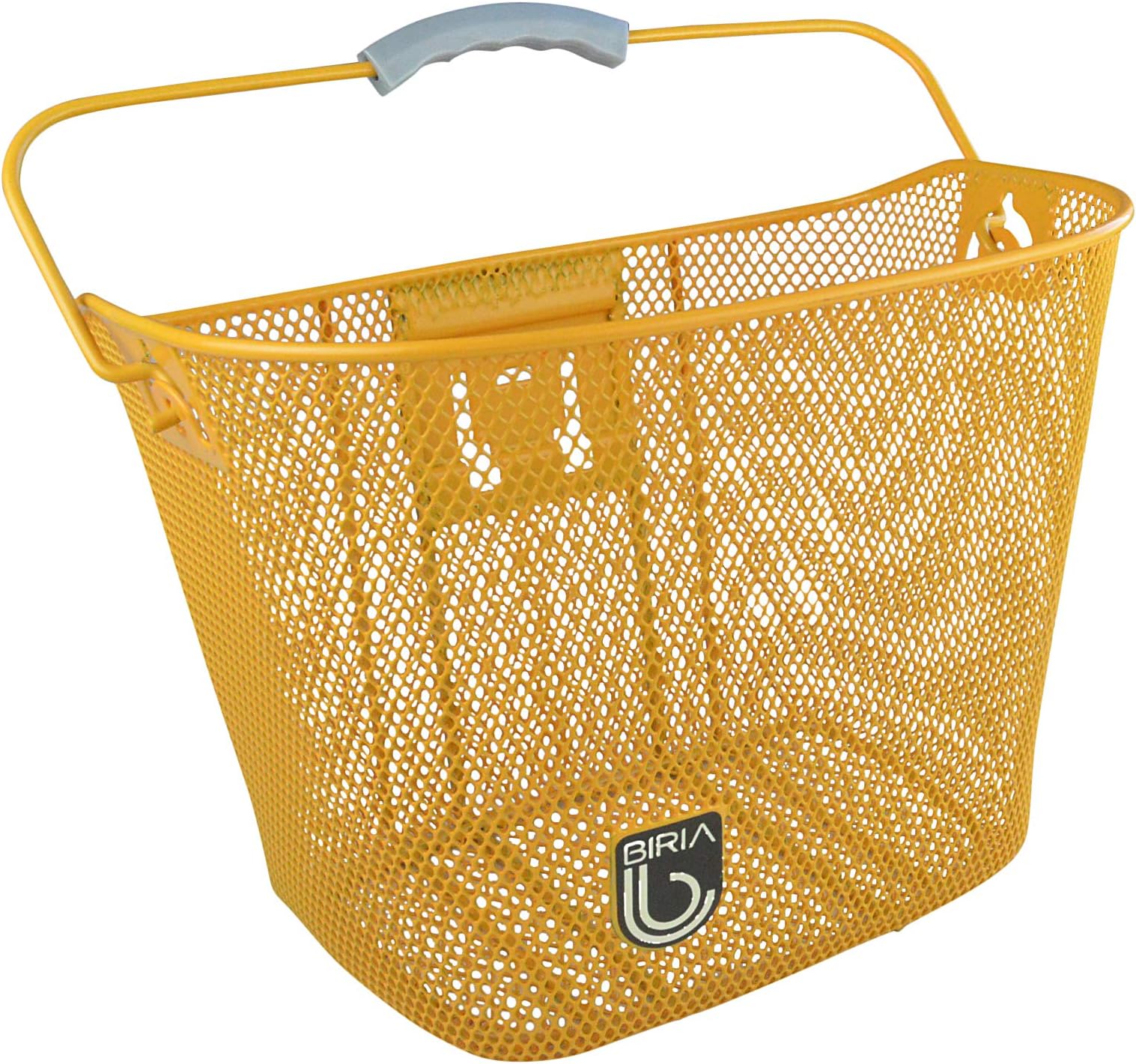 BIRIA Bicycle Basket with Quick Release Universal Bracket, Front Quick Release Basket, Removable, Wire Mesh Bicycle Basket