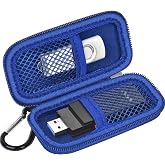 USB Flash Drive Case for SanDisk for Samsung, for SD/SDXC/SDHC Memory Cards | for Buffalo External 1.0TB Portable SSD, Mini Electronic Accessories Organizer, Office/Travel Use, Thumb Drive Bag Only