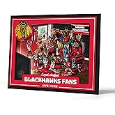 YouTheFan Officially-licensed NHL Purebred 3D Wall Art - Humorous original hand-drawn cartoon artwork, multi-layer, funny gift, indoor team decor
