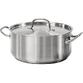 Tramontina Pro-Line Stainless Steel 9-Quart Dutch Oven Pot with Lid | NSF-Certified