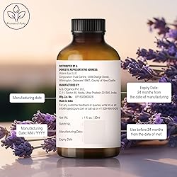 Majestic Pure Lavender Essential Oil with Glass
