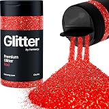 Hemway Red Glitter Shaker 130g Chunky Glitter for Resin Epoxy Crafts