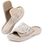 RockDove Women's Adjustable Wrap Memory Foam Slide Slipper