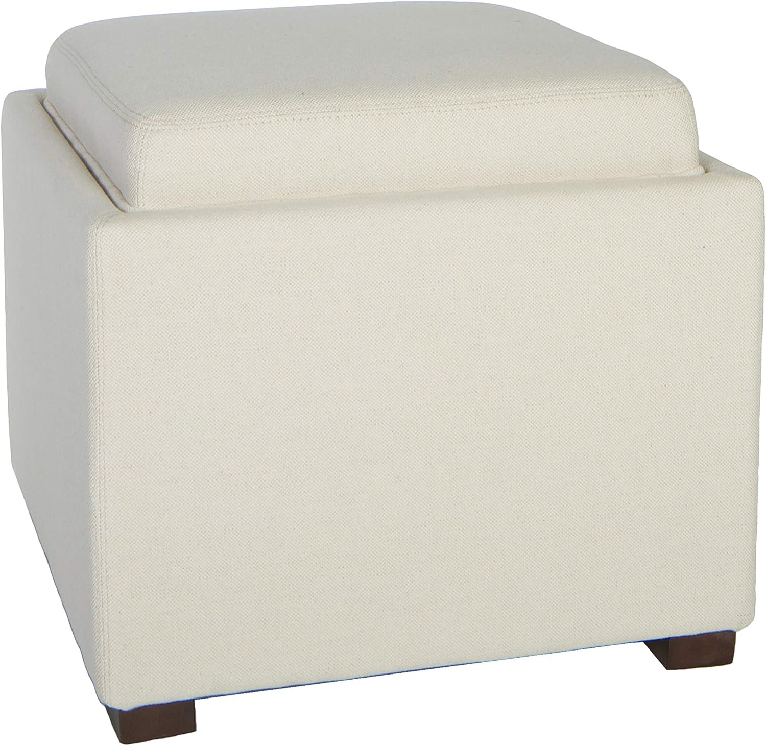 Best small storage ottoman cube ivory