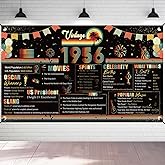 Refavor Vintage Large 70th Birthday Banner Backdrop, Back in 1956 70th Birthday Party Decorations for Men Women, Happy Seventy Bday Sign Photo Background Poster Decor Supplies(73 X 43 Inches)
