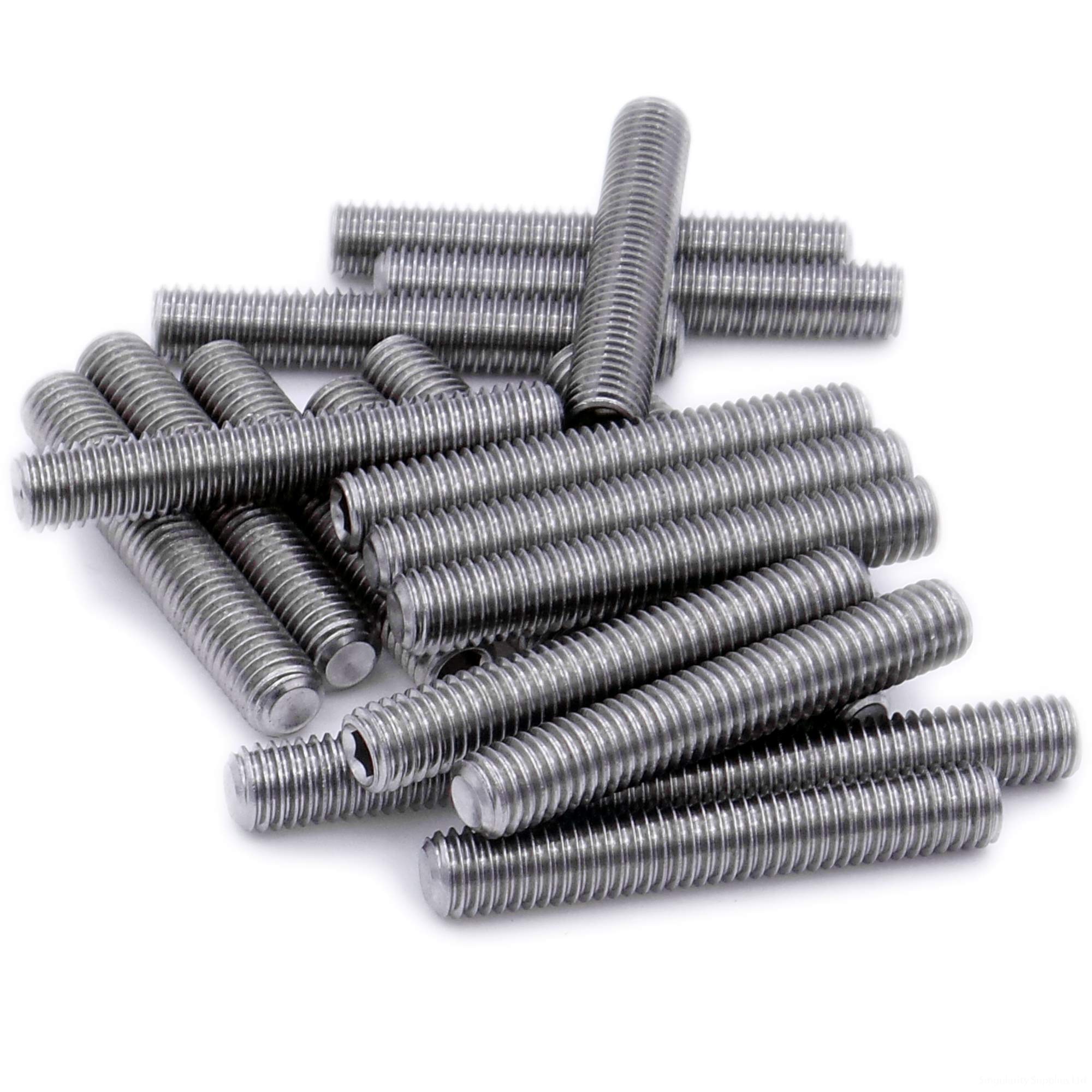 M3 (3mm x 3mm) Hex Socket Grub Screw (Cup Point) - Stainless Steel (A2) (Pack of 20)
