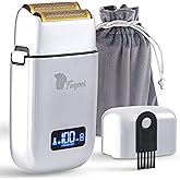 Fagaci 5 Speeds Double Foil Shavers for Men Professional Irritation Free, Close Clean Shaving Foil Razor, Electric Shavers for Men, Maquina de Afeitar para Hombre, Neck Barber Shaver