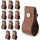 PHITUODA Leather Desk Drawer Pulls and Knobs - Set