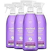 method All-Purpose Cleaner Spray, French Lavender, 28 fl oz, 4 pack | Cuts Grease &amp; Grime on Counters, Glass, Sealed Wood &amp; Floors, for Kitchen &amp; Bathroom, Controlled Mist, Streak Free