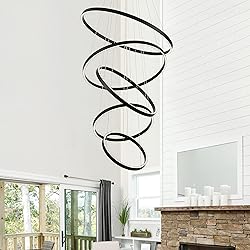 WELAKI Modern LED Chandelier, 15.7"-31.4" Ring