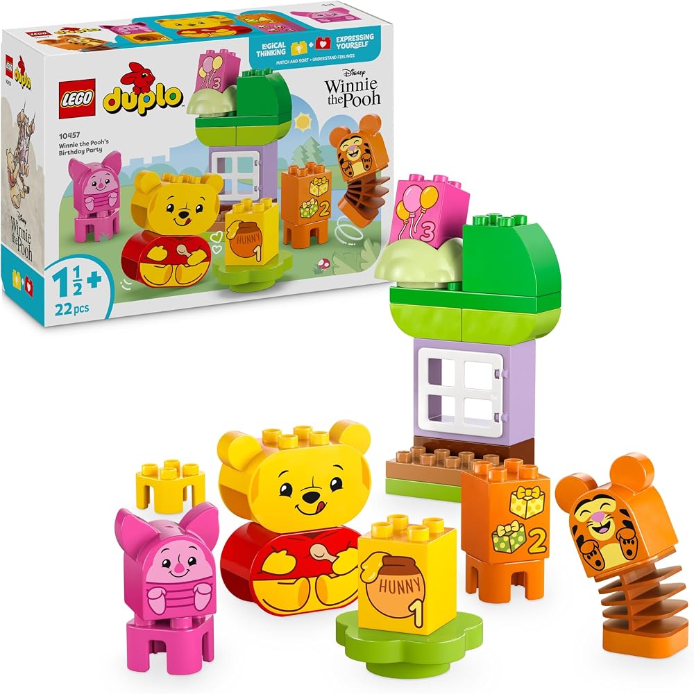 LEGO DUPLO Disney Winnie the Poohs Birthday Party 10457 3 Figures 1.5+