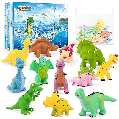 Safe Dinosaur Bath Toys for Toddlers, 12 Pack with Nigeria Ubuy
