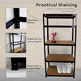 DIVCHI 5 Tier Heavy Duty Storage Rack Aluminium Garage Shelving 875kg Capacity view 4