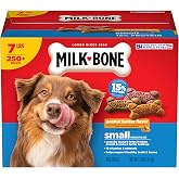 Milk-Bone Peanut Butter Flavor Biscuits, Small Dog Treats, 7 Lb. | Naturally and artificially flavored, 3 tail-wagging flavors, 250+ biscuits, 15% protein