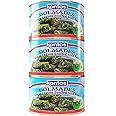 Kontos Foods Dolmas Stuffed Grape Leaves With Rice • Ready To Eat • Kosher • for vegan snacks or Greek Food Mezze Platter w/ spanakopita, tzatziki sauce, babaganush, greek olives or Charcuterie Board • Greek dolmades canned