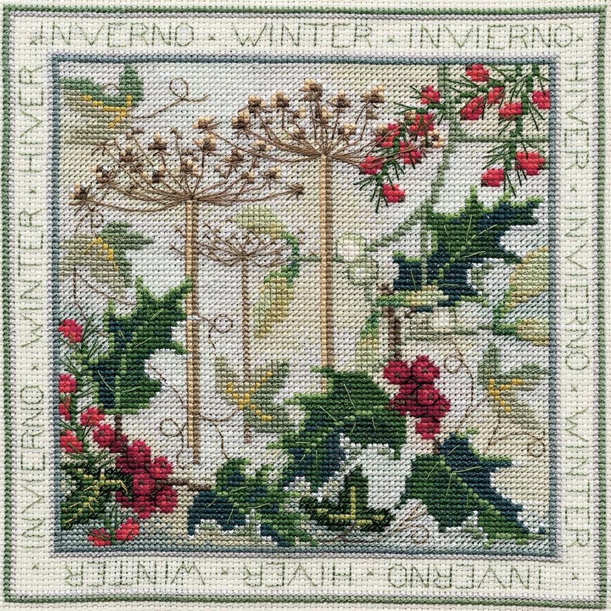 Bothy Threads Cross Stitch Kit - Four Seasons - Winter