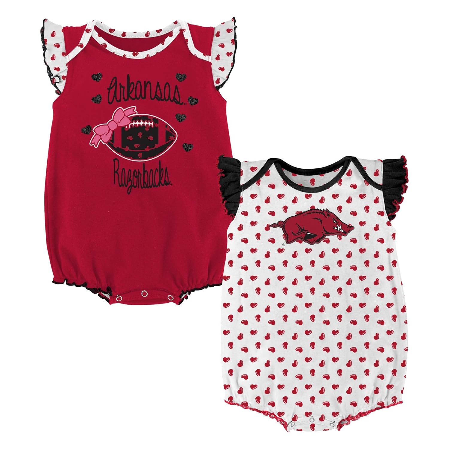 NCAA by Outerstuff NCAA boys Heart Fan 2 Piece Onesie Set