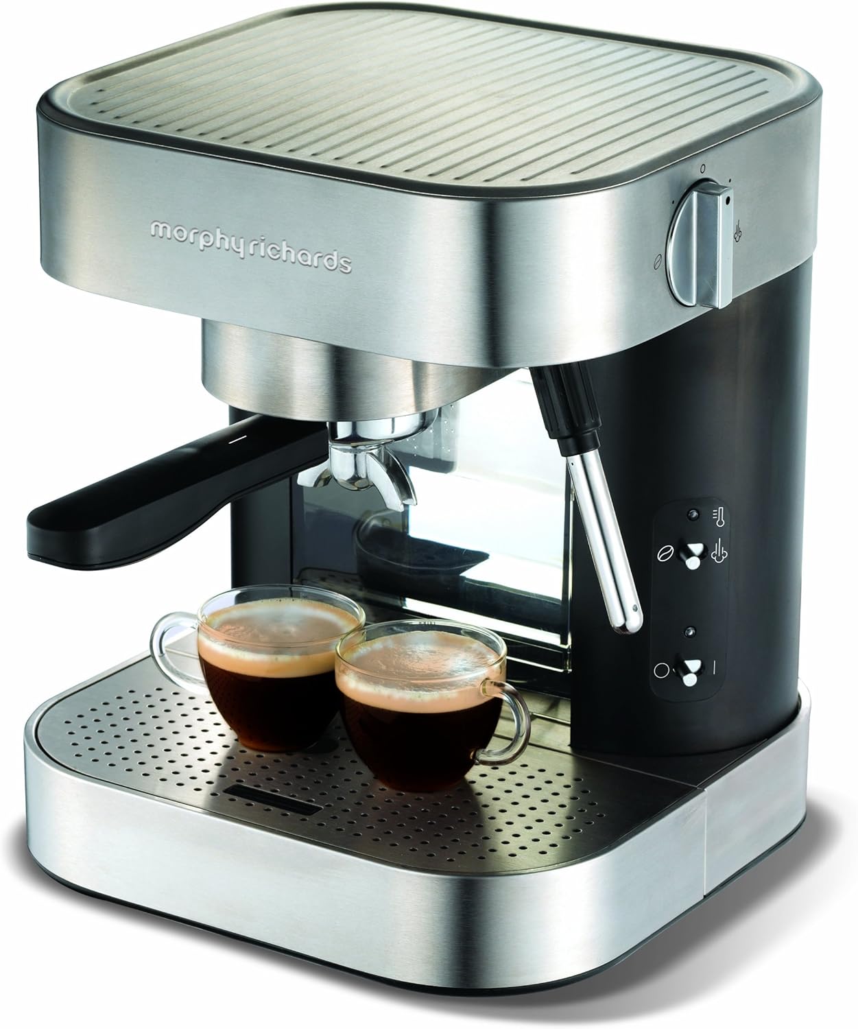 Morphy Richards Elipta 47150 Espresso Maker Brushed Stainless Steel