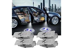 IBaLzi 【2024 UPDATED】 4Pcs Door Lights, Compatible with X1/X2/X3/X4/X5/X6/X7/1/2/3/4/5/6/7/8/M/Z/GT Series Car Door Logo Projector Lights, LED Welcome Lights HD Puddle Lights Accessories(Double Port)