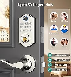 Smart Door Lock WiFi Deadbolt: HEANTLE Keyless