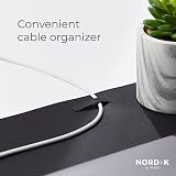 Nordik By Design Nordik Cork Leather Desk Mat 89x43 cm Pebble Black view 4