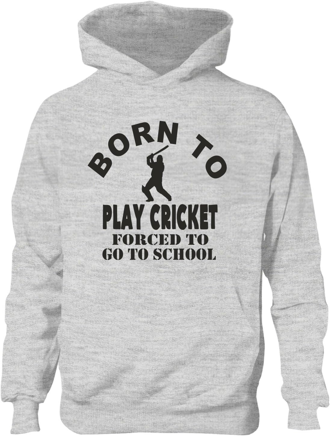 Born To Play Cricket Sports Boys Kids Hoodie Age 5-13 Years