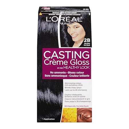Loreal Healthy Look Creme Gloss Hair Color 2b Blue Black