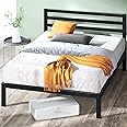 ZINUS Mia Metal Platform Bed Frame with Headboard, Wood Slat Support, No Box Spring Needed, Easy Assembly, Queen