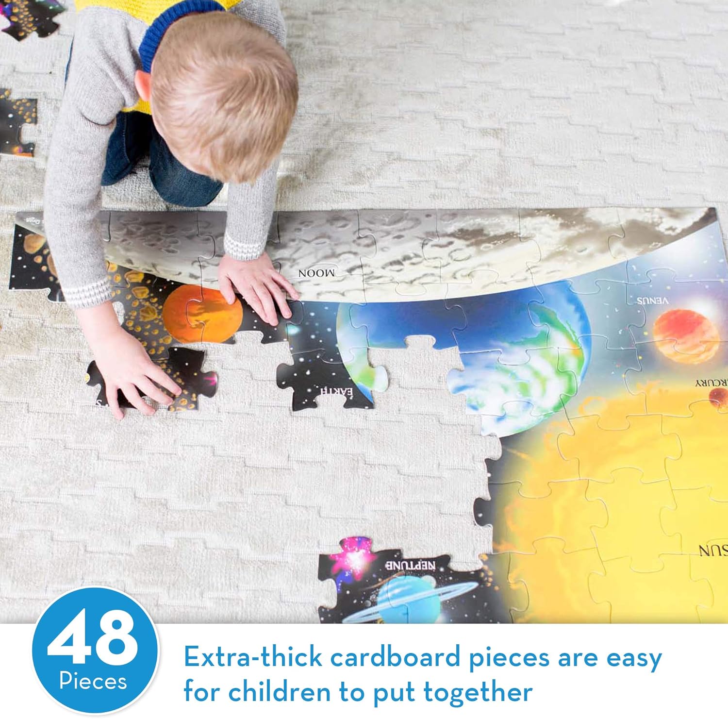 Melissa & Doug Solar System Floor Puzzle (48 pc): Melissa & Doug: Toys & Games