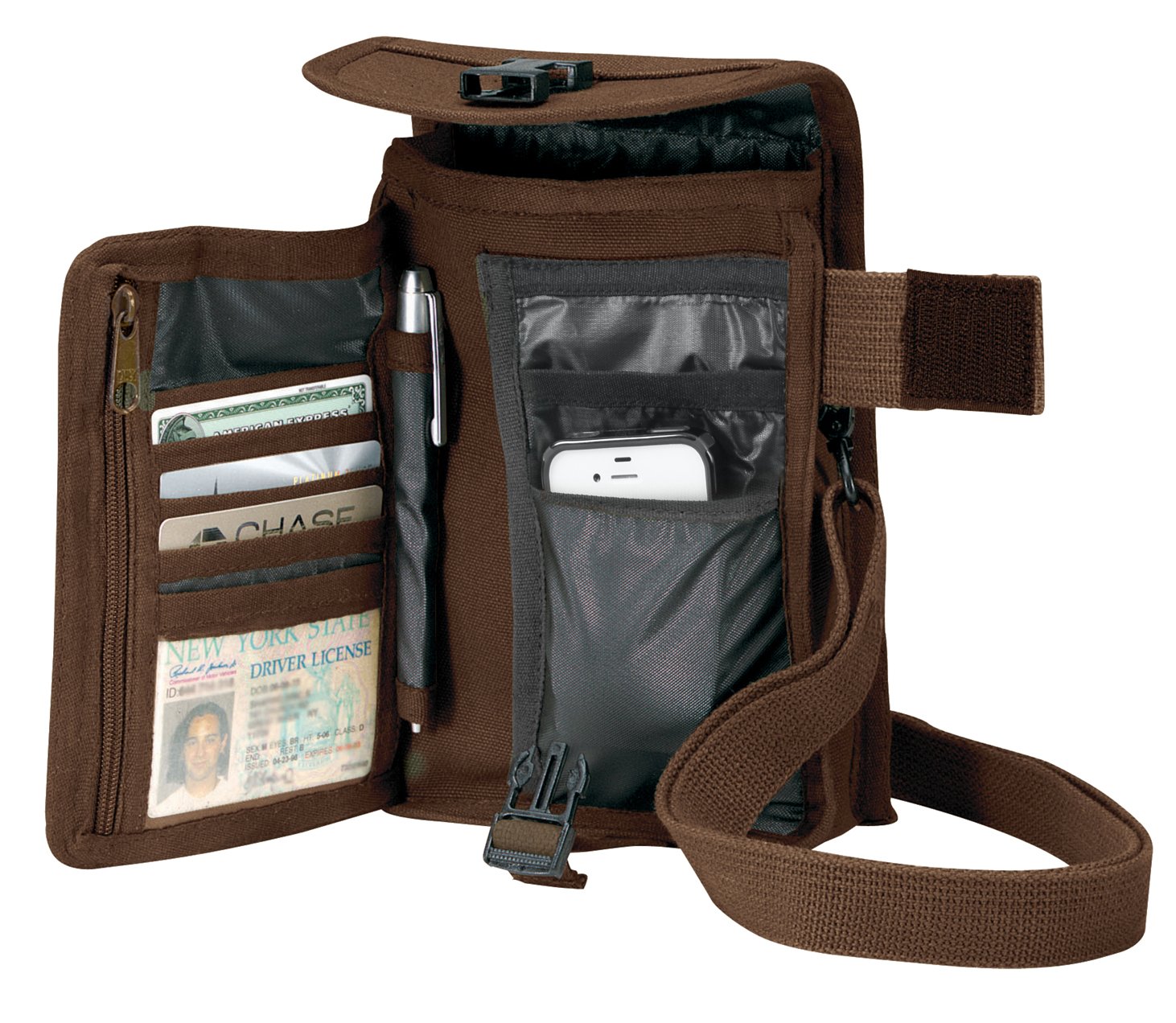 ROTHCOCanvas Travel Portfolio Crossbody Shoulder Bag