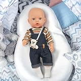 Aolso 14-18 inch Baby Doll Clothes Bear Overalls with Coat Hanger view 7