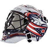 Franklin Sports NHL Team Logo Mini Hockey Goalie Mask with Case - Collectible Goalie Mask with Official NHL Logos and Colors