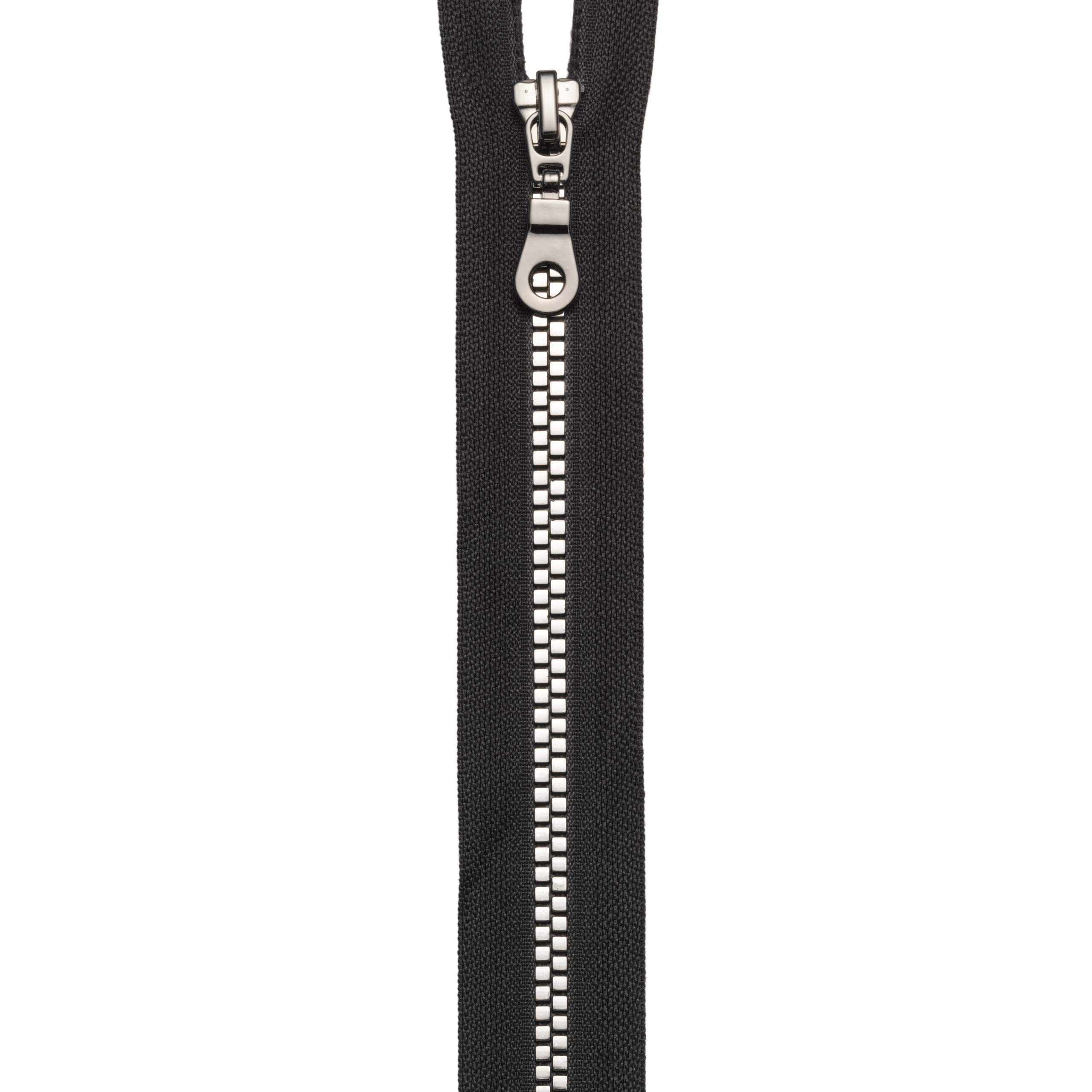 Prym Zip Fastening, Polyester, Black/Gunmetal, 60 cm