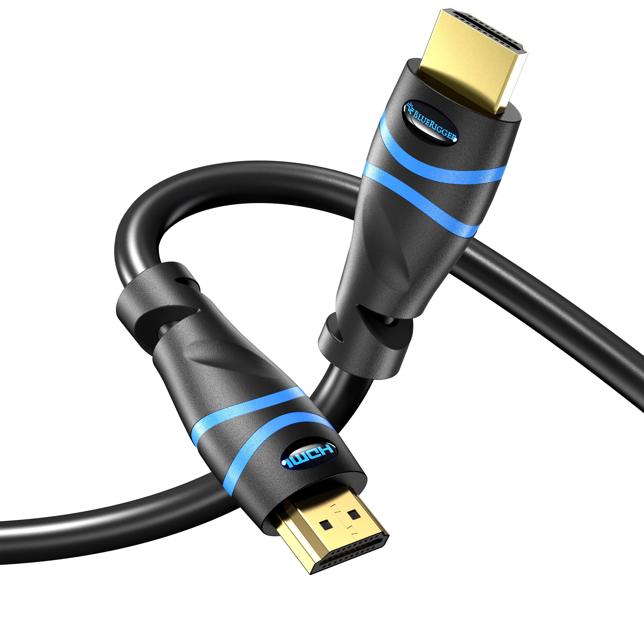 Photo 1 of BlueRigger 8K HDMI Cable (6FT, 8K 60Hz HDR, 4K 120Hz, High Speed 48Gbps with Ethernet, eARC, 3D, HDCP 2.3) - Compatible with PS5, Xbox, Roku, Apple TV, Switch, PC