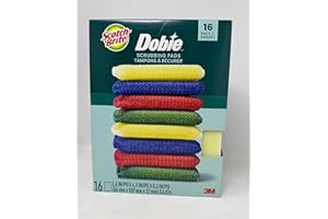 Scotch-Brite Dobie Scrubbing Pads – Pack of 16 Powerful, Non-Scratch Cleaning for Every Surface