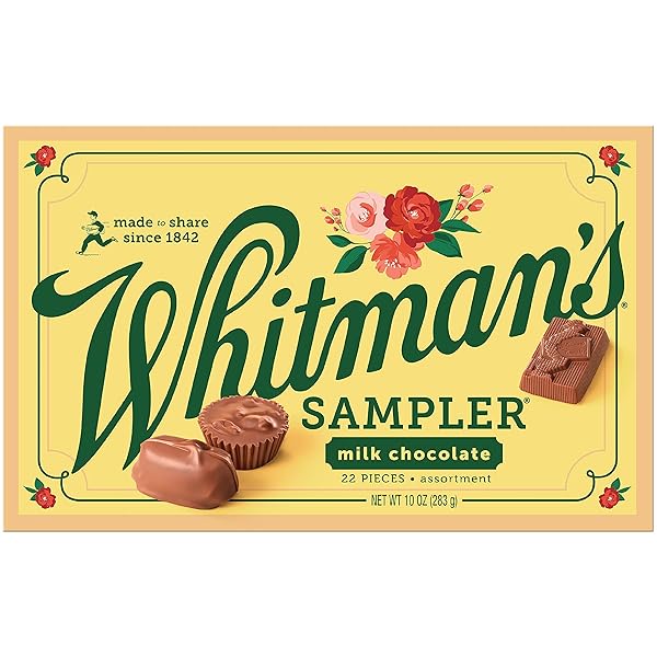 WHITMAN’S SAMPLER MOTHER’S DAY MILK CHOCOLATES GIFT BOX, 10 OUNCE (22 PIECES)