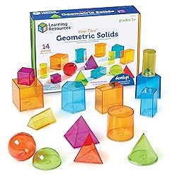 Learning Resources View-Thru Geometric Solids
