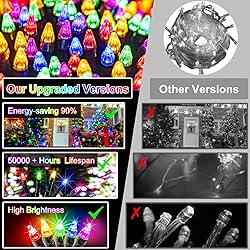 750 LED 256ft Outdoor Christmas Lights, Super Long