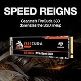 Seagate FireCuda 530 500GB M.2 NVMe PCIe Gen4 SSD for PS5 PC 7300MB/s 3yr Rescue view 2