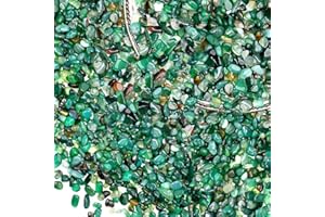 Halatool 4LB Green Aquarium Gravel for Fish Tank 0.35"- 0.6" Natural Landscaping Pebbles for Decorations Small Succulent Rocks for Indoor Outdoor Plants DIY Crafts & Vase Filler