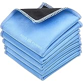 Eco-Fused Microfiber Cleaning Cloths - 5 Pack - Double-Sided Cleaning Cloths - Microfiber and Suede Cloth for Smartphones, LCD TV, Tablets, Laptop Screens, Camera Lenses and Delicate Surfaces